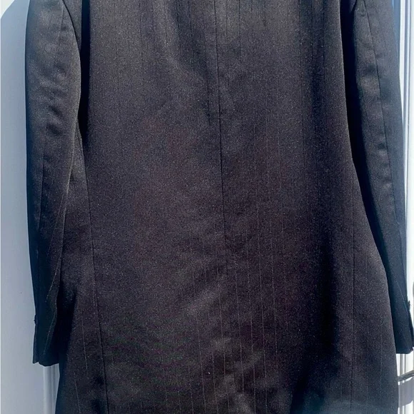 Zandello Black Men's 2 Piece Suit 42R Jacket/ 36R Pants Professional Italian